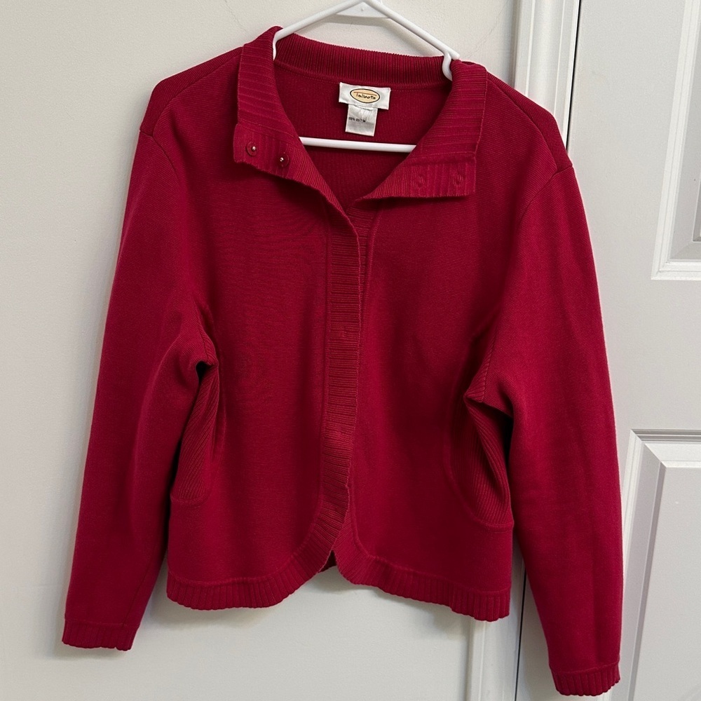 Vintage Talbots Fuchsia Cardigan Sweater